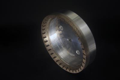中国 Boke 150mmの斜角が付く機械のための外の区分されたダイヤモンドの粉砕車輪 販売のため