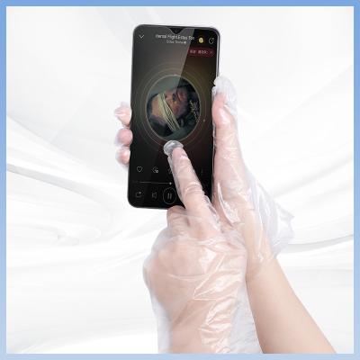 China Non Irritating Harmless Transparent PE Disposable Gloves Poly Food Service Gloves for sale