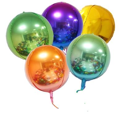 China Gift Toy Rose Gold 4D Foil Balloons 22 Inch Helium Globals Pure Color Metallic Balloons Wedding Decor Birthday Party Decorations for sale