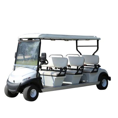 China Manufacturer Supply 6 Seat Mini Electric Retro Golf Carts 205/50-10 Vehicle Golf Buggy Low Speed Tires for sale