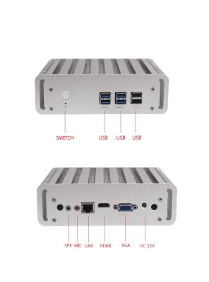 Cina PC industriale incastonato irregolare di Intel I3 I5 I7 con 6 porti di lan di COM 2 di USB2 in vendita