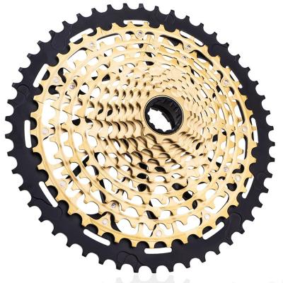 China Aluminum Bike Cassette SUNHIRA MTB 11 Speed 9-50T Recycling Let Go Hollow Lightweight CNC Design Cassette Bicycle Parts Colorful for sale