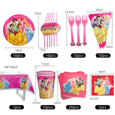 China Toy Snow White Birthday Party Decorations Princess Store Paper Cup Girl Soft Dress Dress for sale