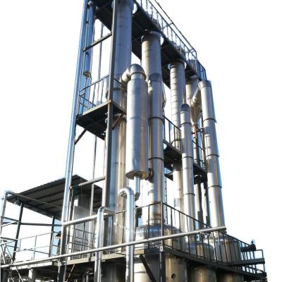 China Triple Effect Falling Film Evaporator Stainless Steel Milk Or Juice Line Evaporator for sale