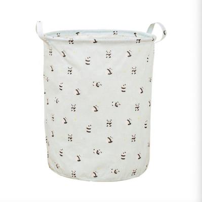 China 2022 Waterproof Large Bucket Laundry Hamper Bathroom Tissue Storage Bin CLASSIC Wash Collapsible Wholesale Canvas Baskets for sale