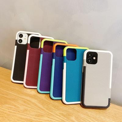 China 2021 New Design Shockproof Soft Colorful Tpu Phone Case With Lines Color Hybrid Strong Shockproof Phone Case For iPhone 12 Pro Max for sale