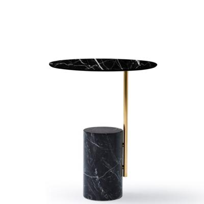 China Adjustable Luxury Modern Living Room Furniture Round Marble Side Table (Other) for sale