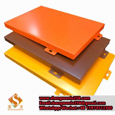 Cina Wooden Grain Aluminum Solid Panel for Exterior Wall Cladding in vendita