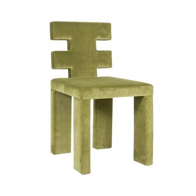 China Sillones de comedor con acento de terciopelo verde moderno para restaurantes ODM en venta