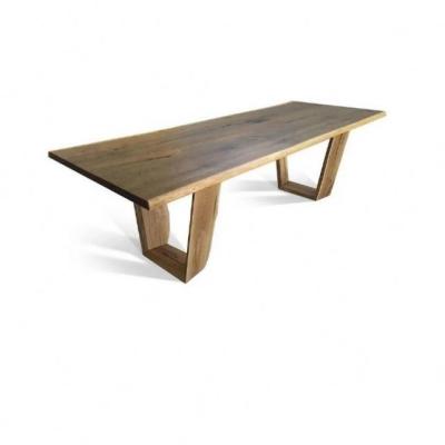 China Ahorro de espacio Mesa de comedor oblonga Rectángulo de madera personalizado en venta