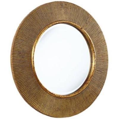 Cina Rondo Ovale Sunburst Oro Muro Specchio Per Bagno Decorativo in vendita