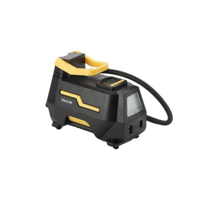 China Wheel widthâ ¤ 245mm VacLife Multifunctional Car Compressor Portable Digital Tire Inflator for sale