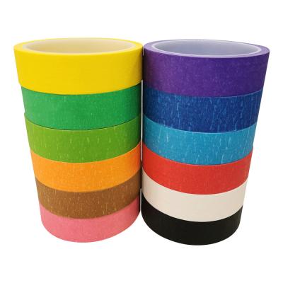 China 145mic High Temp Colored Masking Tape , Automotive Masking Tape Car Painting / Decorative for sale