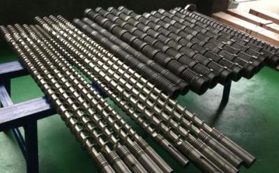 China Spray Welding Single Extruder Screw And Barrel For PVC Extrusion for sale