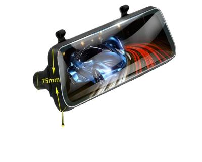 China WDR 12 inch tft resolution 2k mirror car rear view camera recorder full screen night version 170 degree wide angle car accessories for sale