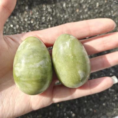China China Natural Quartz Green Jade Egg Ball Minerals Crystals Gemstones Healing Reiki Egg Sphere For Home Decorations for sale
