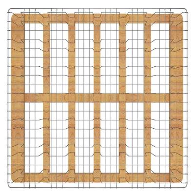 China New Hot Selling Adjustable Single Bedroom Cheap Folding Metal Spring Bed Frame (Double Size) for sale