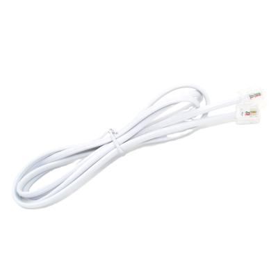 China Factory Price PU PVC Flat Patch RJ11 2Plug 6P2C Tie Down RJ11 Telephone Cable For Fax for sale