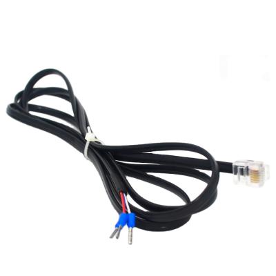 China RJ12 6 Core Telephone Cable Connection Signal E0508 Shoelace Shoelace Terminals for sale