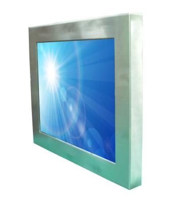 Cina IP66/IP67 impermeabilizzano l'esposizione all'aperto leggibile di luce solare, monitor d'argento di tocco del supporto del pannello in vendita