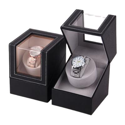 China Classic Luxury Leather Automatic Watch Winder Single Box For Men Women Mechanical Wristwatch Watch for sale