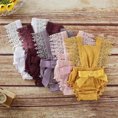 China High Quality Anti-Shrink Lace Romper For Baby Pajamas In-stock Online Order Baby Clothes for sale