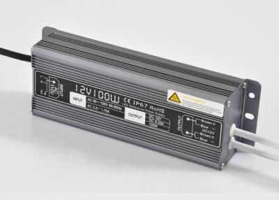China 100W 12v Led Strip Light Driver , IP67 Waterproof Led Driver Transformer for sale