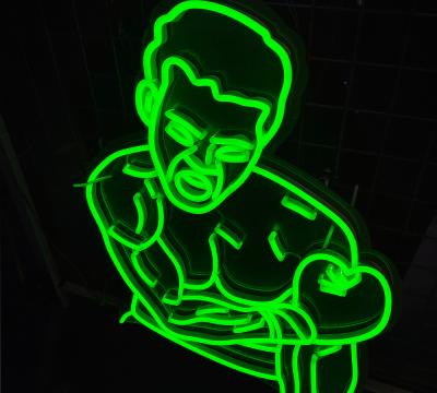 Chine Enseigne au néon de match de boxe du dortoir d'enseigne au néon de boxe de Vasten des garçons faits sur commande de mencave à vendre