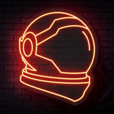 Chine Acrylique de silicone de signe de Helmet Custom Neon d'astronaute pour la décoration de Chambre/mur à vendre