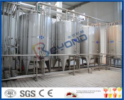 China yogur griego de la textura gruesa 2000LPH que hace el equipo, 150 - fabricante industrial del yogur 600kw en venta