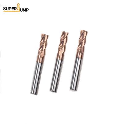 China General High Speed Solid Cut 4 Flute HRC60 Square Carbide End Mill /Carbide End Mill Tools for sale