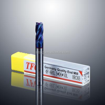 China General Carbide High Speed Corner Radius Cutting 4 Flutes Solid Cutting Tools For CNC Machines for sale