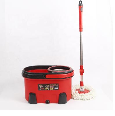 China High quality workable 360 degree rotation small broom magic bucket set with tornado for sale
