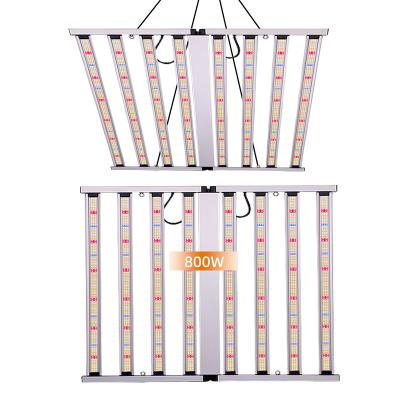 China Lámparas de crecimiento LED plegables y atenuables de un canal de 800W para plantas de interior en venta