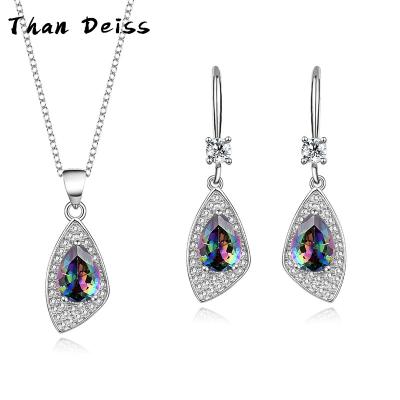China CLASSIC Hot Original Design Two Piece Set S925 Sterling Silver Necklace Earrings Pendant For Mom Birthday Gift for sale