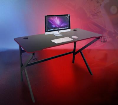 China Other Metal Frame K Shape E-sport Desktop Gaming Computer Table PC Gaming Desk for sale