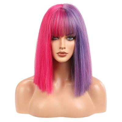 China Hd 15inch BOB 13x4 Full Lace Wig Human Hair Bulk Hair Indian Straight Bob Wigs For Wig Making for sale