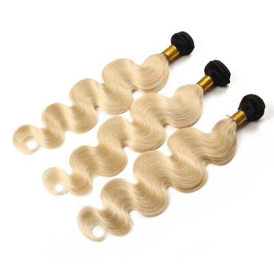 China el cabello humano indio de la onda del cuerpo del Blonde 1b 613 lía el pelo de la Virgen del grado 7A en venta