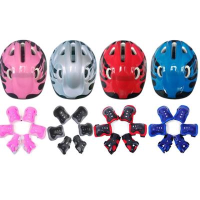 China Adjustable Strap For Kids Speed Helmet Protective Set Skater Balance Scooter Knee And Elbow Protector 7pcs Personal Protectors Set for sale