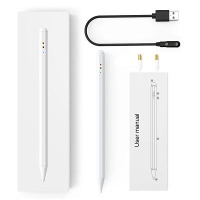 China Tilt Function Magnetic Attraction Stylus Custom Logo Aluminum Painted Active Pen For iPad S Pen Tilt Function With Palm Rejection For Apple Android Pencil for sale