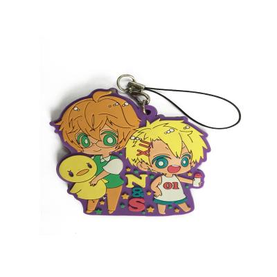 China Fashion Souvenir Gift Fashion Halloween Custom Metal Glitter Cell Phone Charm Strap Key Chain For Phone Cases for sale