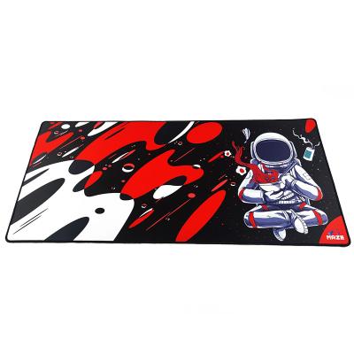 China Astronaut Stocked DeskMat MousePad Custom Lock Edge Gaming Desk Pad Computer Desk Mats for sale