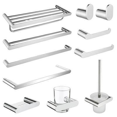 China Luxury 304 Stainless Steel Bathroom Set Designer Set 2022 Viable Bathroom Accessories for sale