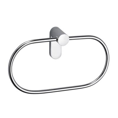 China Modern Modern Brass Towel Rack Kitchen Bathroom Accessories Designs Stainless Steel Ring Bathroom Hand Towel Rack Wall Mounted Towel Rack for sale