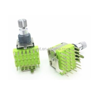 China 12mm 4pole 6position Household Appliances Rotary Switches RS1212P4S6AB for sale