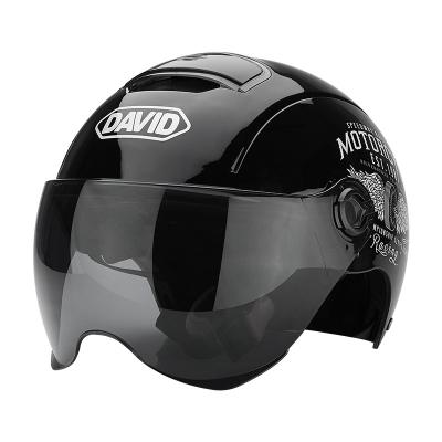 China Sun Shield Motorcycle Electric Car ABS Summer Sun Protection Half Face Helmet for sale