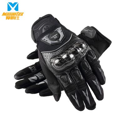 China Protect High Quality Anti-fall Non-slip Touch Screen Palm Fiber Motorcycle Gloves Carbon Off-Road Motocross Gloves for sale