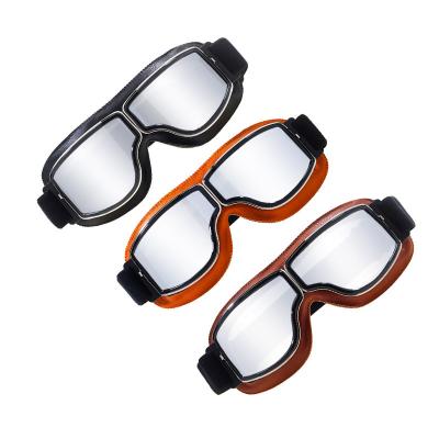 China Factory Supply Harley Retro Motorcycle Goggles Helmet Motocross Offroad Riding Glasses Windproof Direct Windproof Goggles for sale
