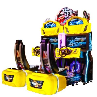 China Factory Price Metal 32 Inch HD Screen Car Vr 4D Coin Operated Crazy Speed Simulator Racing Game Machine for sale