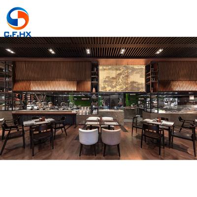 China Modern Custom Made Cafeteria Furniture Fast Food Restaurant Furniture Sofa Seating Set CF Factory Price for sale
